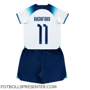 England Marcus Rashford #11 Hemmatröja Barn VM 2022 Kortärmad (+ korta byxor)